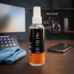 Limpiador de Pantallas Menoslag 100ml + Paño Microfibra para pantallas y dispositivos