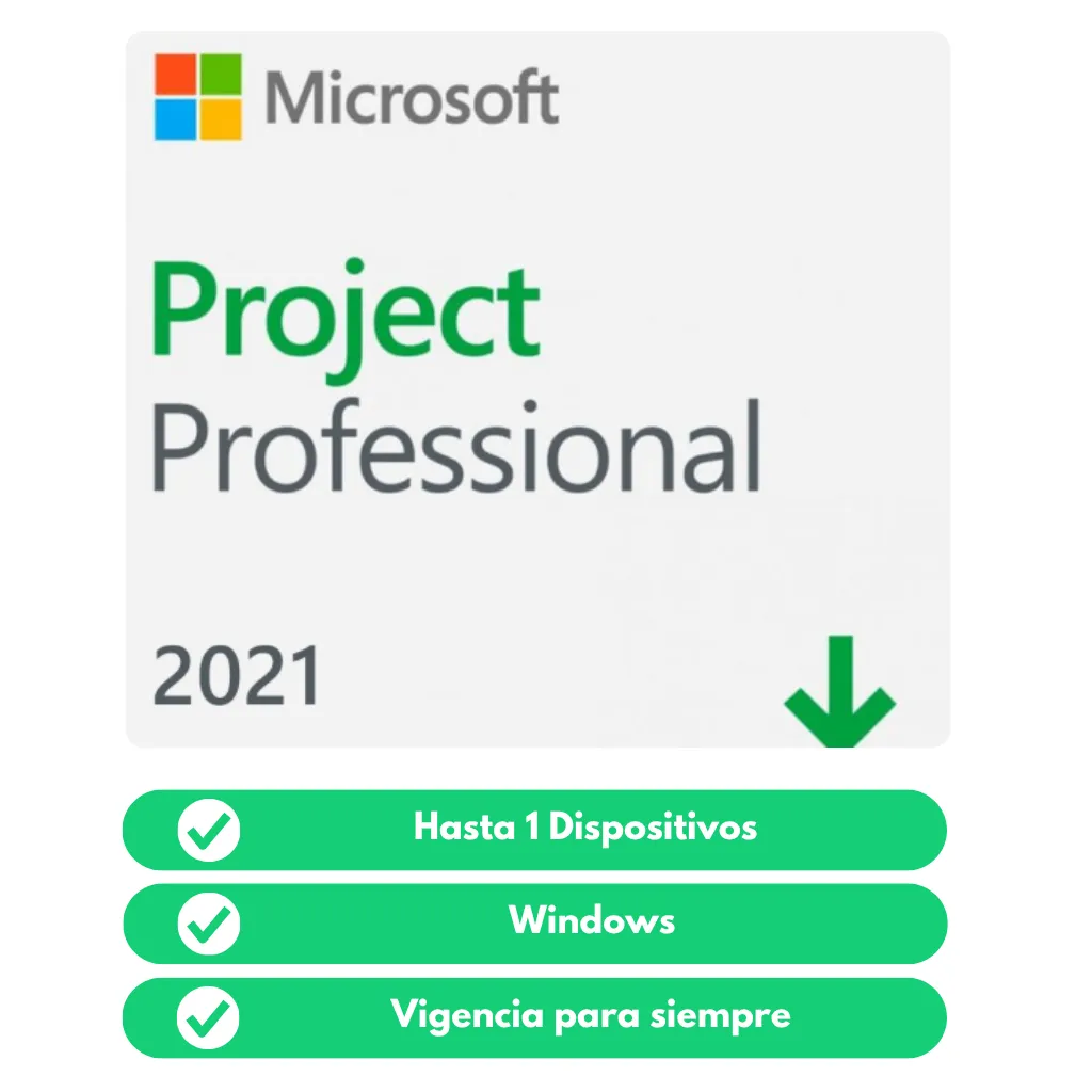 Microsoft Project Pro 2016 — Licencia permanente para 1 PC