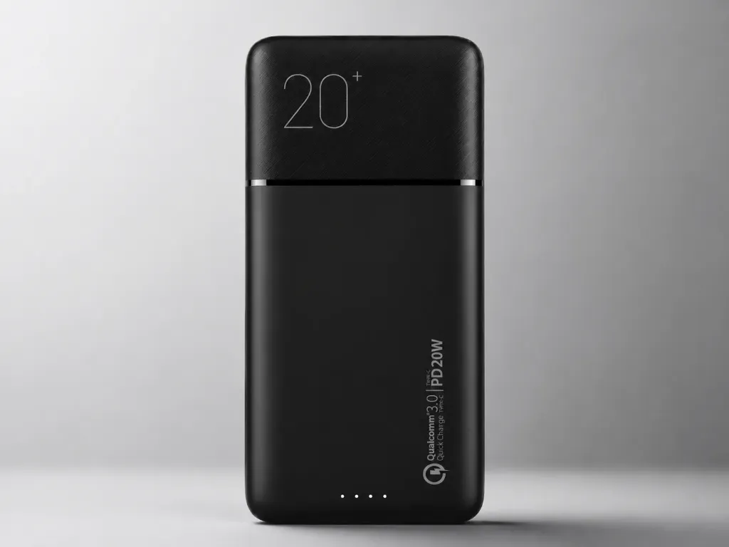 Batería Externa PB Carga Rápida PD-QC3.0 DE  20w 20.000 mAh Dusted negro
