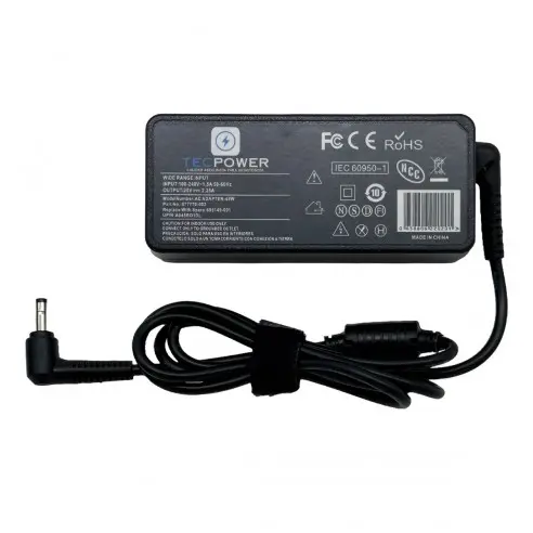 Cargador TecPower para Lenovo Yoga 20V 2.25A 45W 4.0X1.7mm