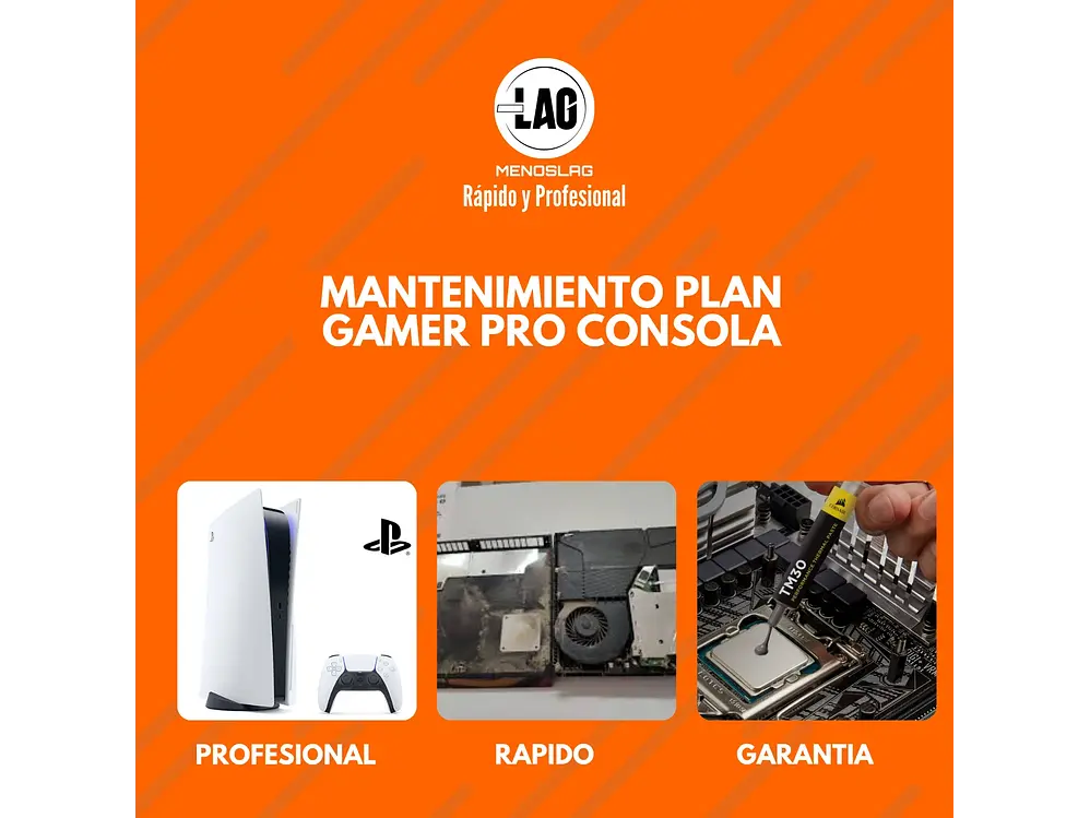 Mantenimiento PLAN GAMER PRO CONSOLA 